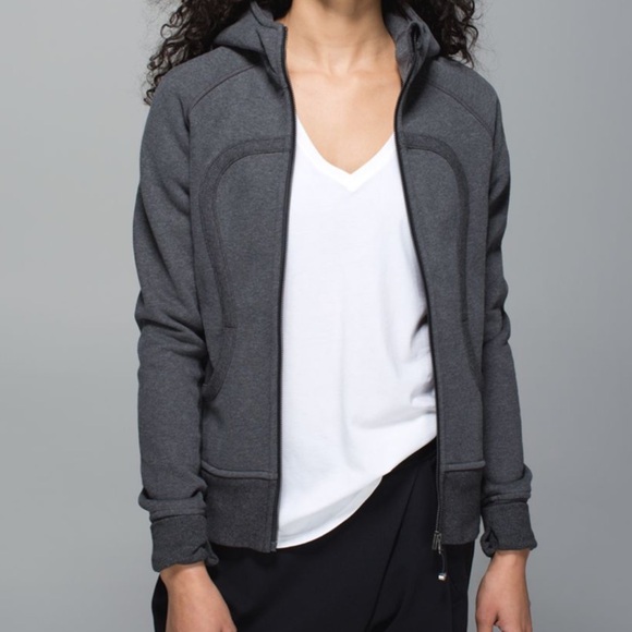 63. Flawed Lululemon Scuba Hoodie II
Heathered Dark Grey / Black - Picture 8 of 14